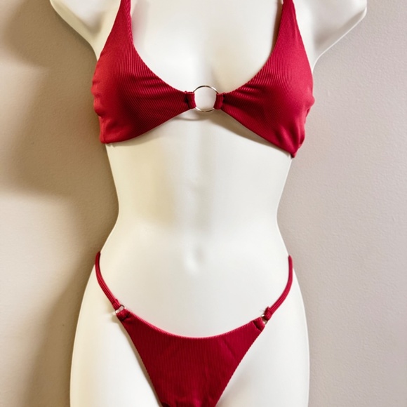 Ribbed 2 pc Bikini Set NWT - Picture 2 of 4